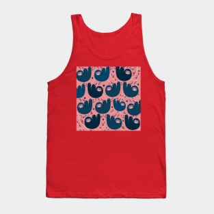 Blue sloths pattern Tank Top